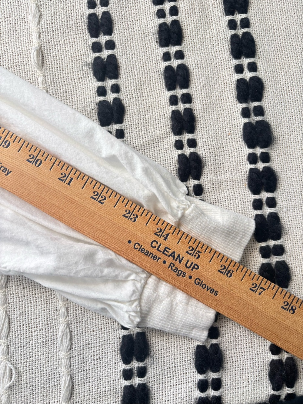 Pilcro Anthropologie Banded Puff Sleeve Cotton Top White Medium Boho cottagecore - Picture 12 of 13